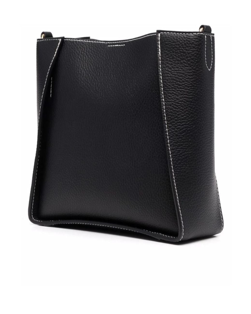 Stella McCartney Black Logo Perforated Crossbody Bag