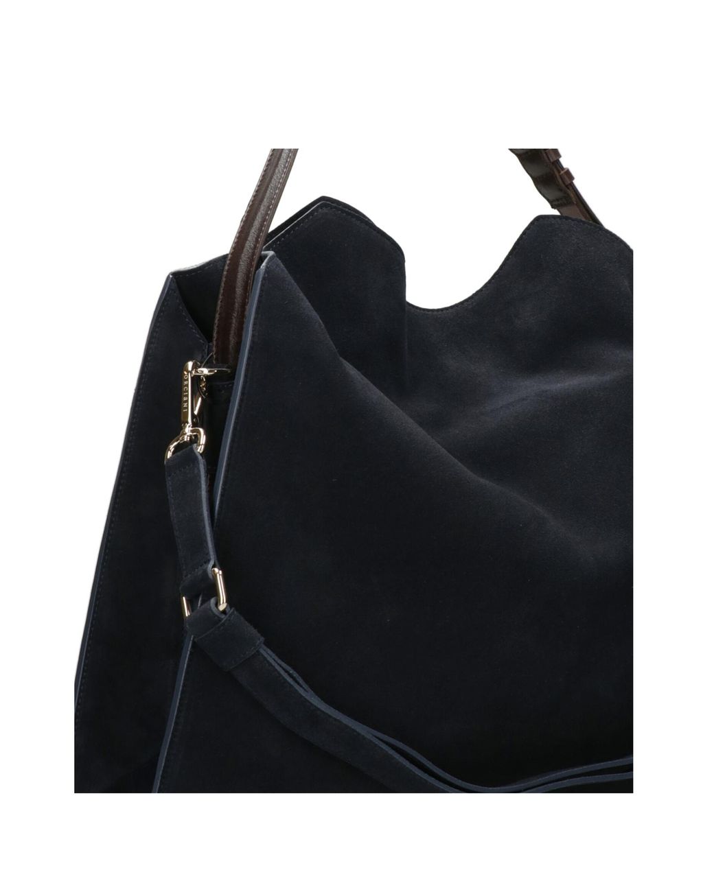 Orciani Black Large Structured Shoulder Bag