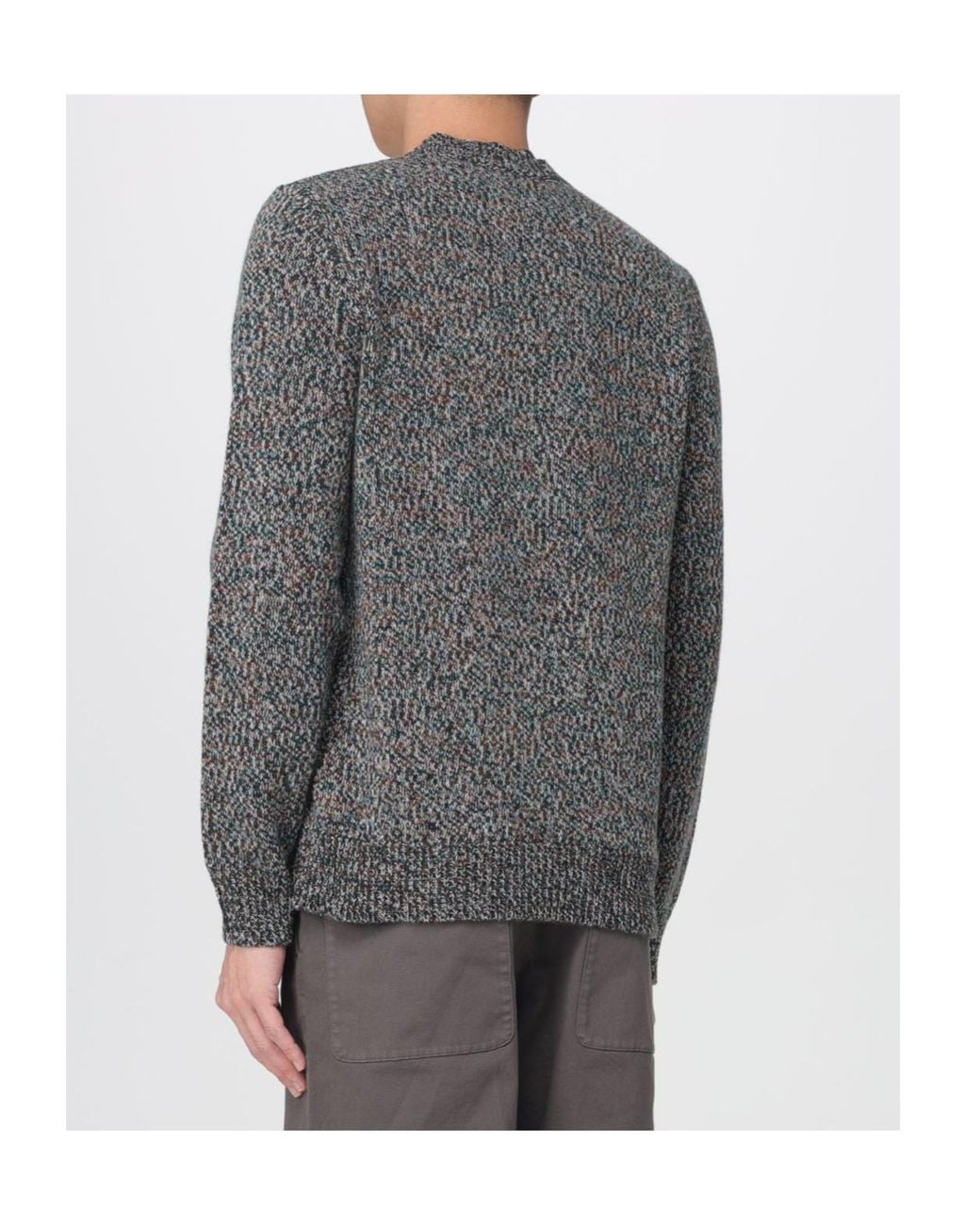 Barena Gray Crew-Neck Sweater for men