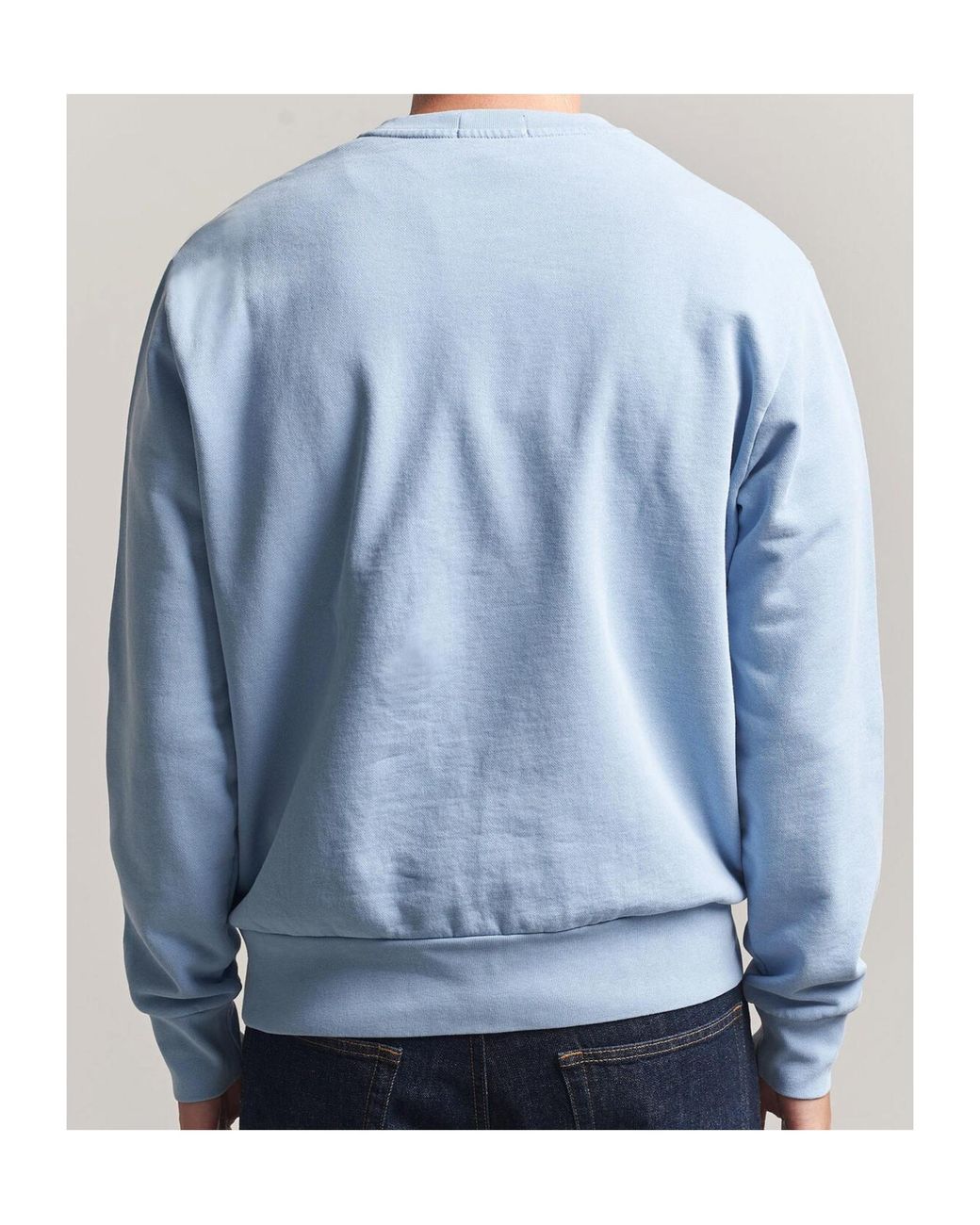 Polo Ralph Lauren Blue Logo Crewneck Knitted Sweater for men
