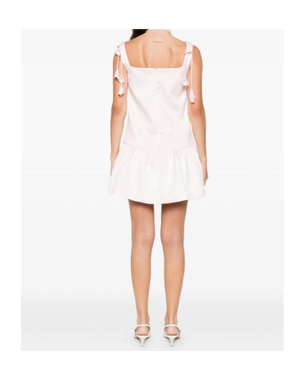 Self-Portrait Pink Taffeta Mini Dress