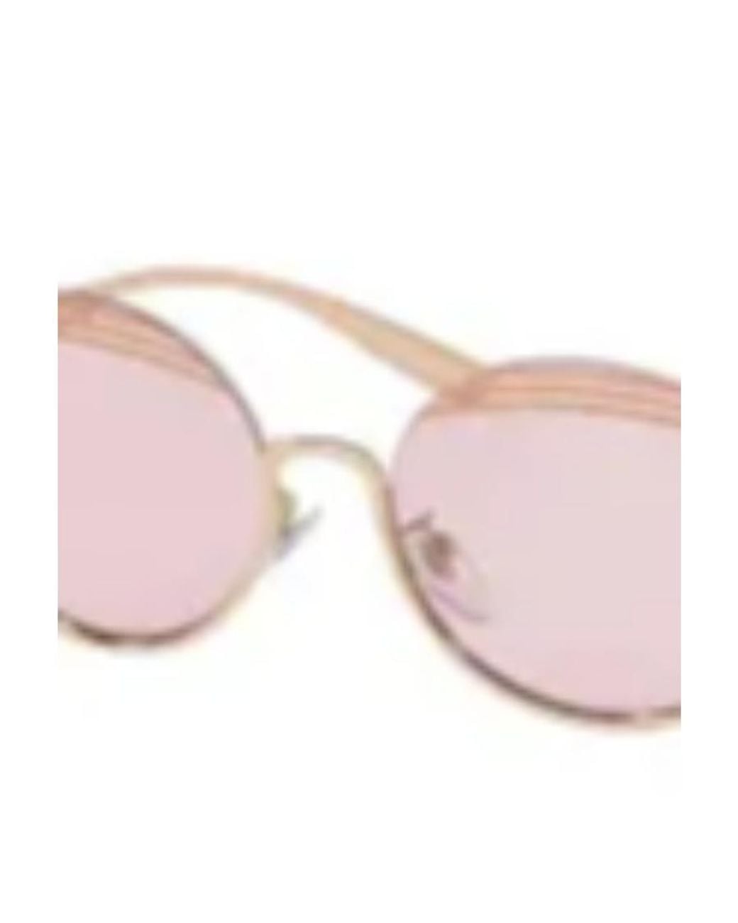 BVLGARI Pink Round Sunglasses
