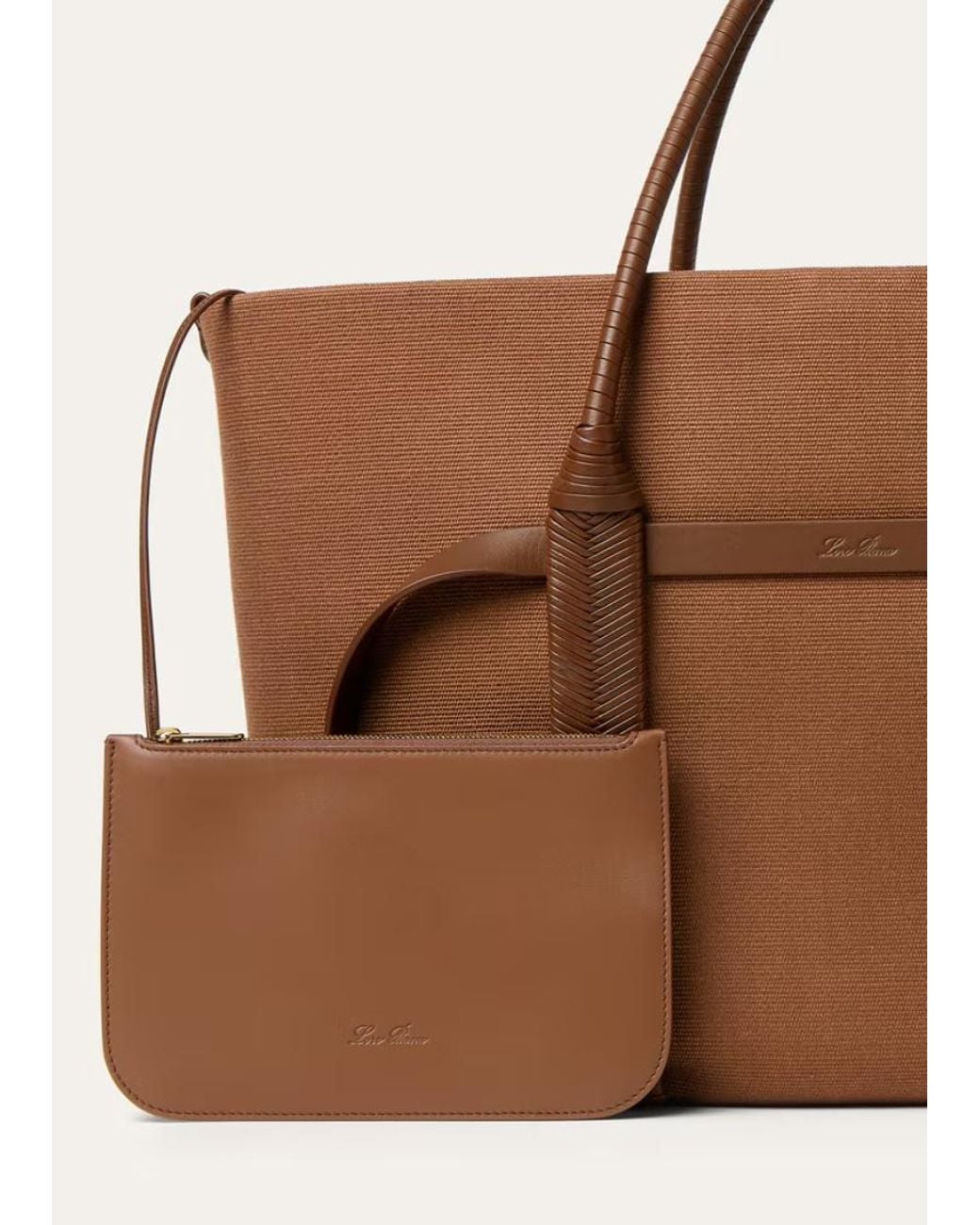 Loro Piana Brown Ghiera Shopper Large