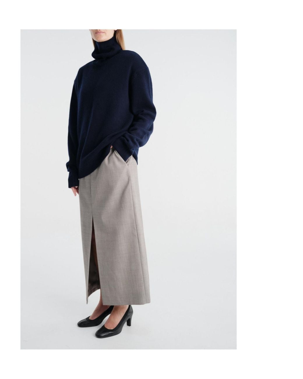 Frankie Shop Blue Turtleneck Sweater