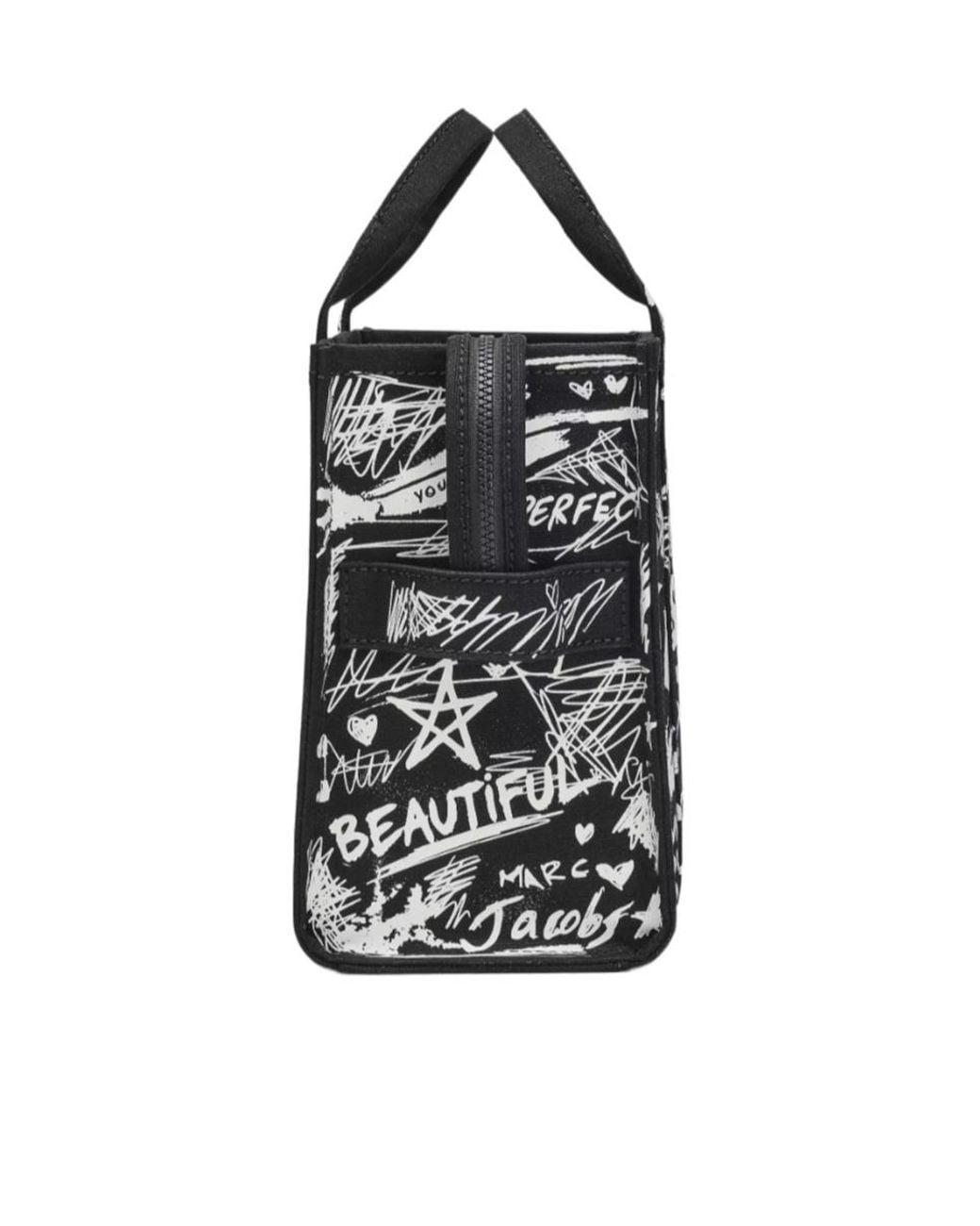 Marc Jacobs Black The Medium Printed Tote Bag