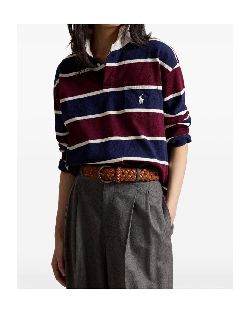 Polo Ralph Lauren Red Classic Long Sleeve Knitted Polo Shirt