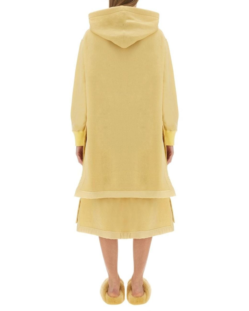 Jil Sander Yellow Oversized Fit Hoodie