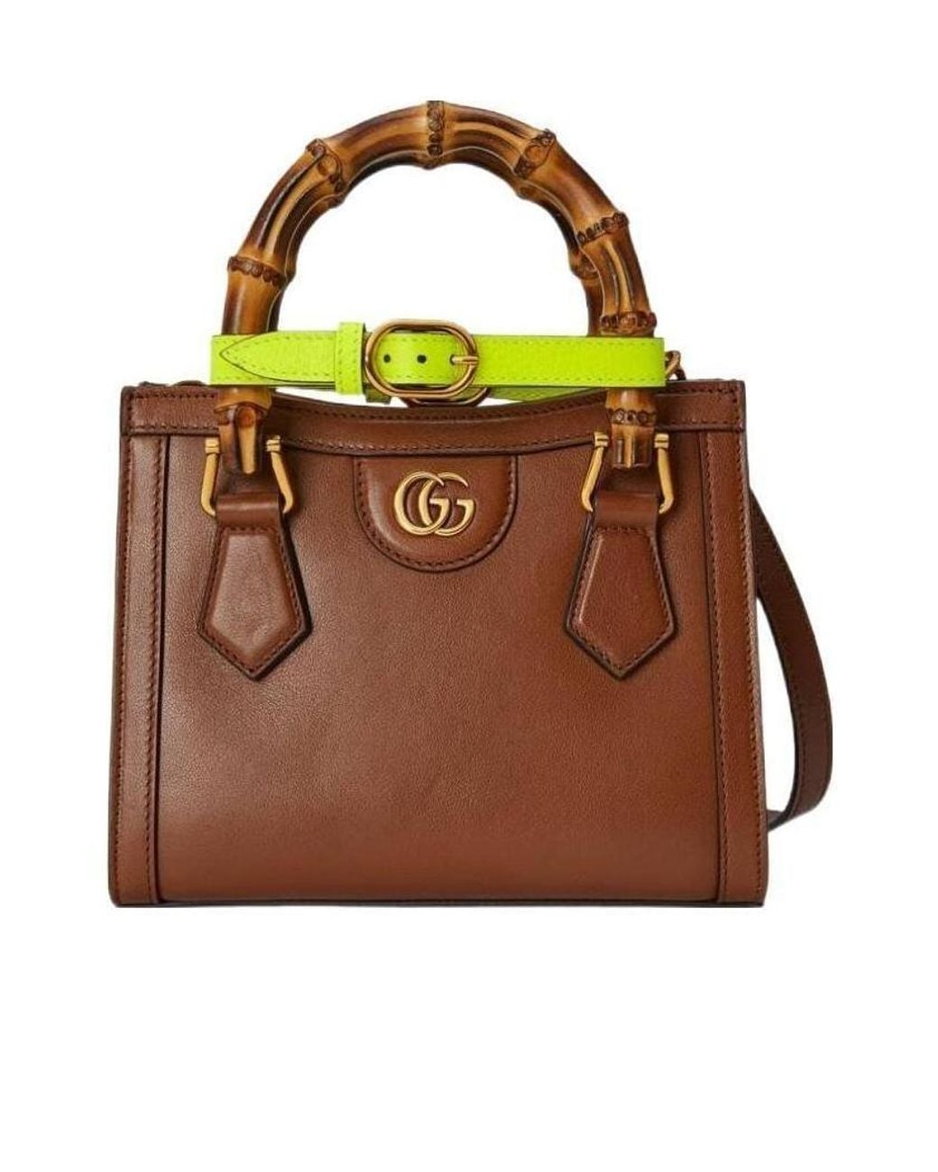 Gucci Brown Diana Mini Tote Bag