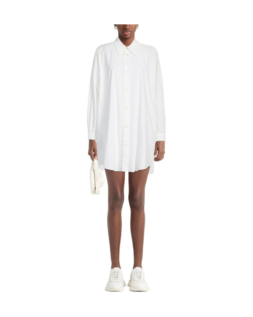 MM6 by Maison Margiela White Shirt Dresses