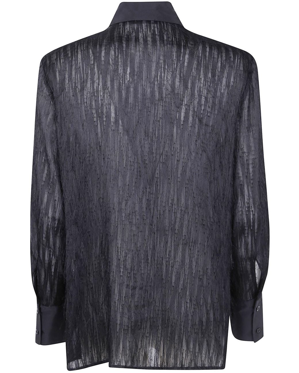 Peserico Blue Sheer Silk Shirt
