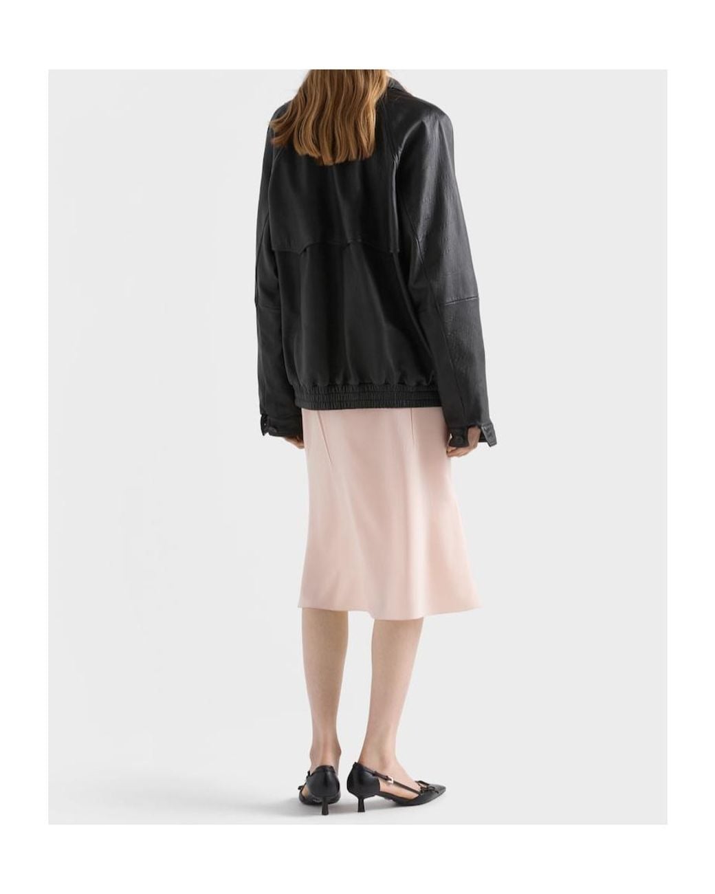 Prada Pink Embroidered Marocain Dress