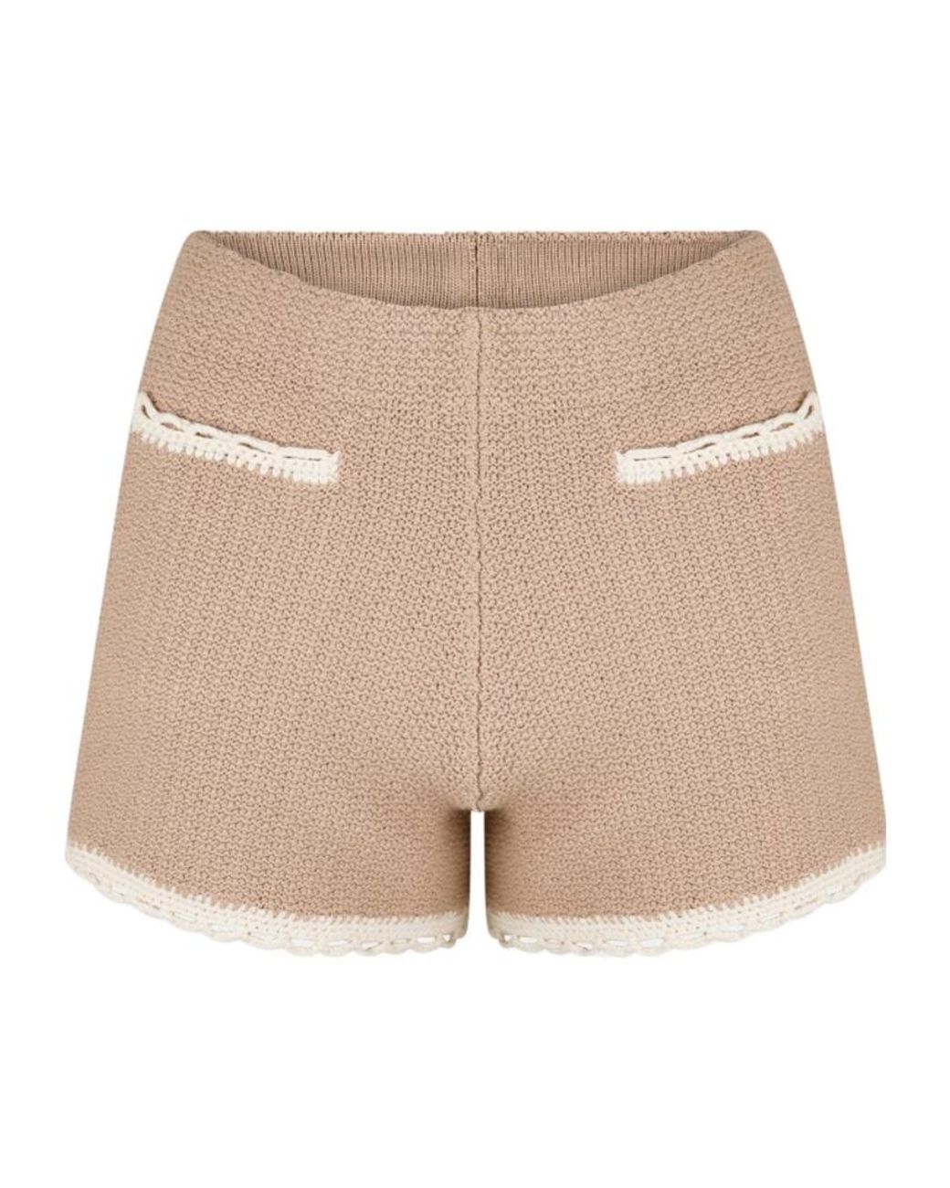Posse Natural Color-Blocked Trim Shorts