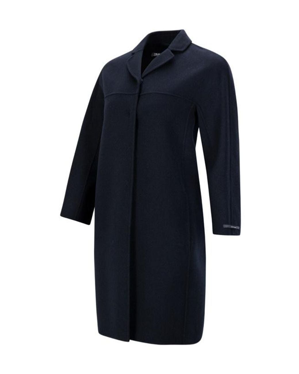 Max Mara Blue Long-Sleeved Coat