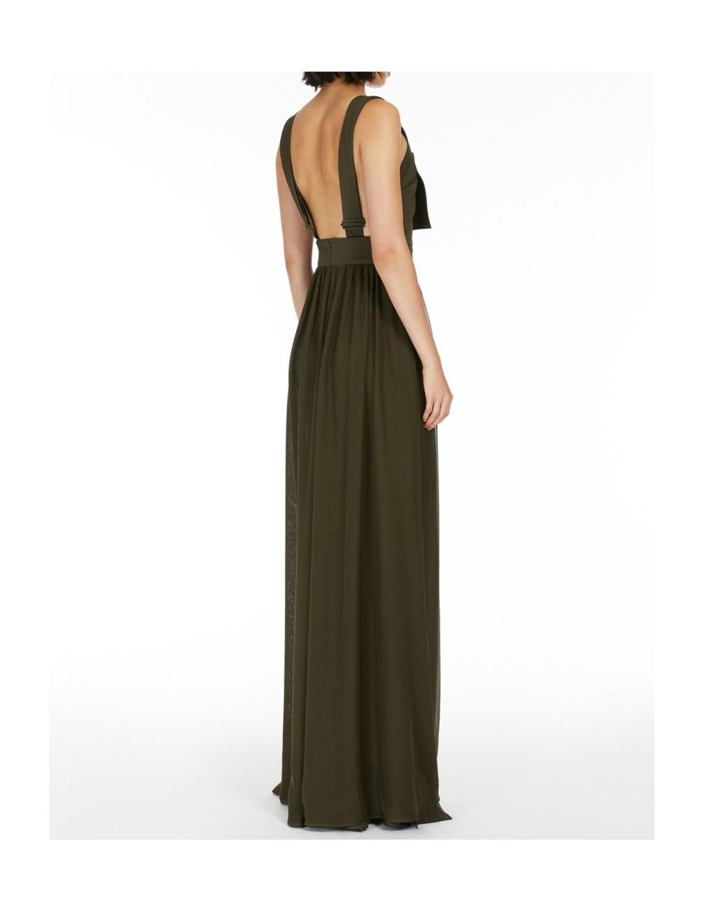 Max Mara Green Argenta Panelled Jumpsuit