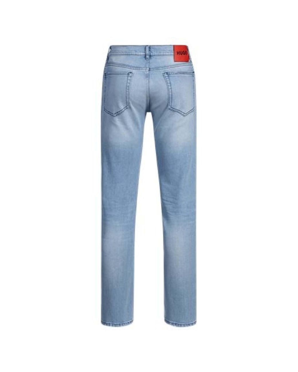 Boss Blue Solidcolor Jeans for men