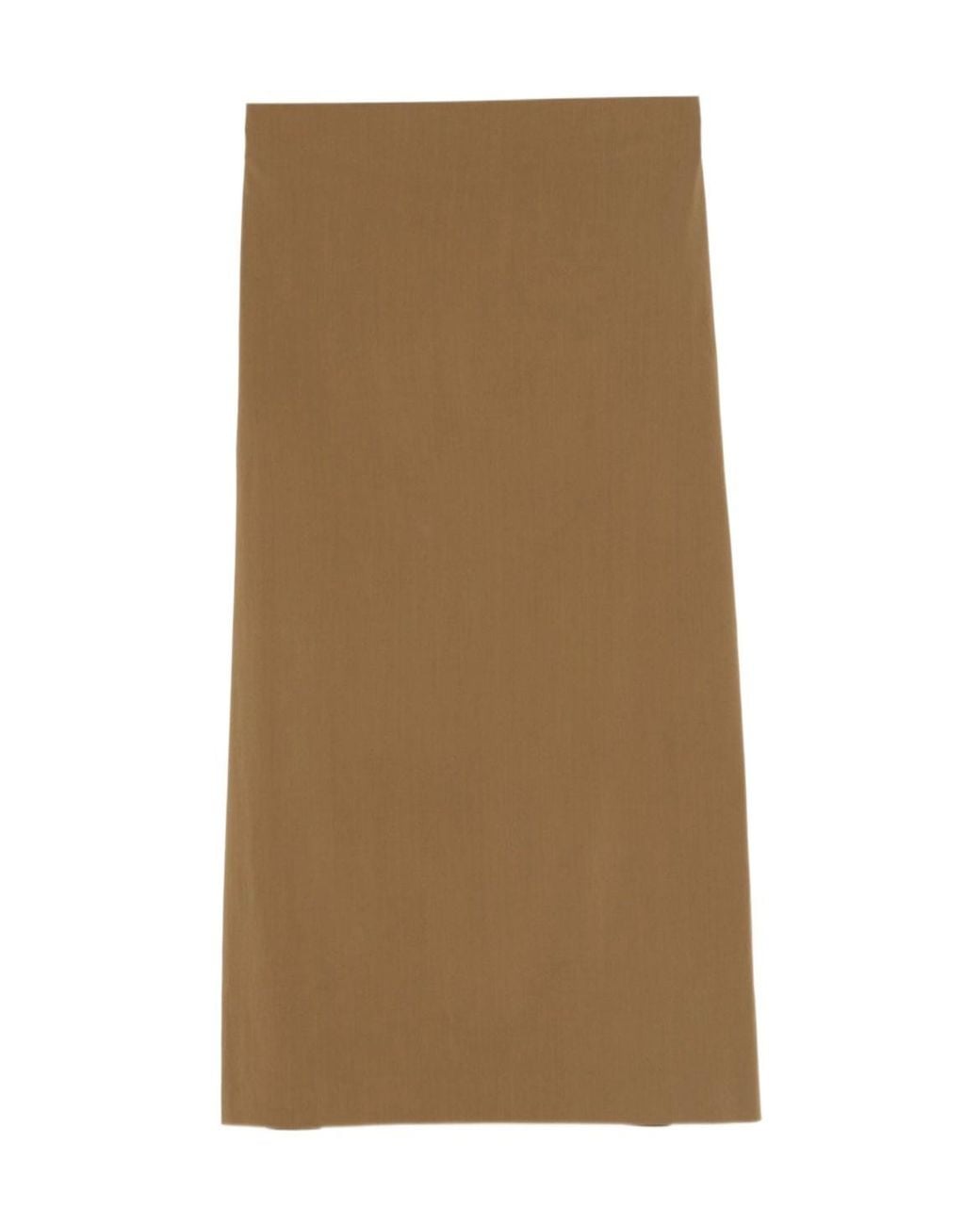 Alberta Ferretti Natural Wool-Blend Pencil Skirt
