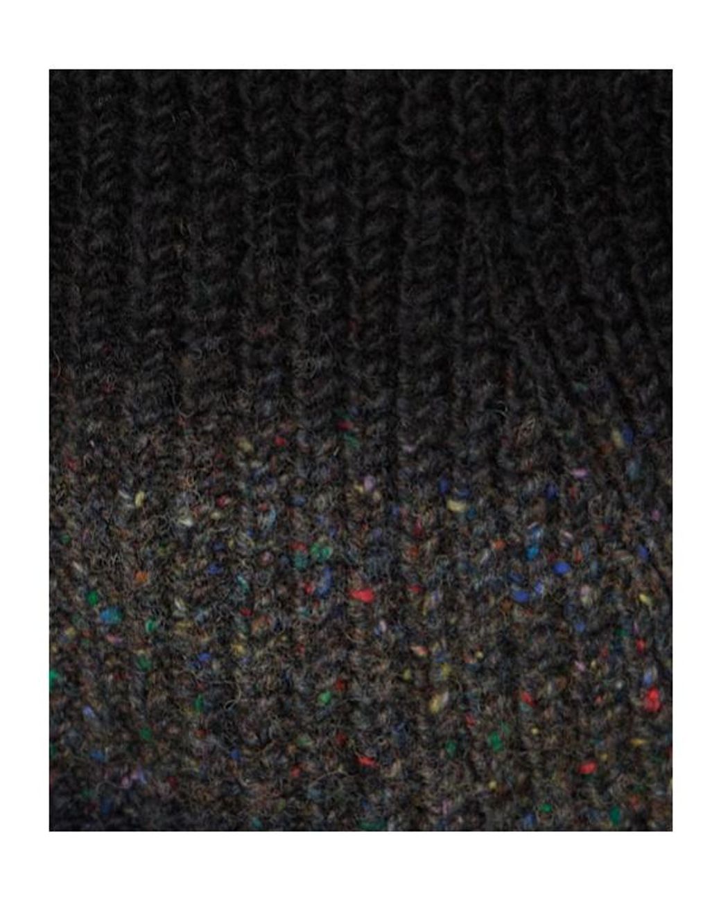 Sacai Black Garment Dyed Wool Knit Cardigan for men