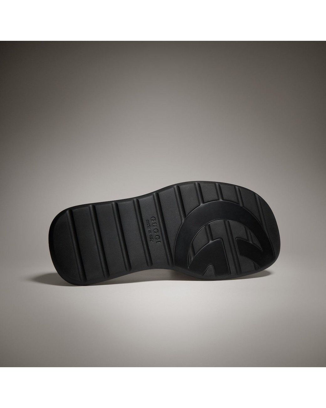 Gucci Black Platform Slide Sandal