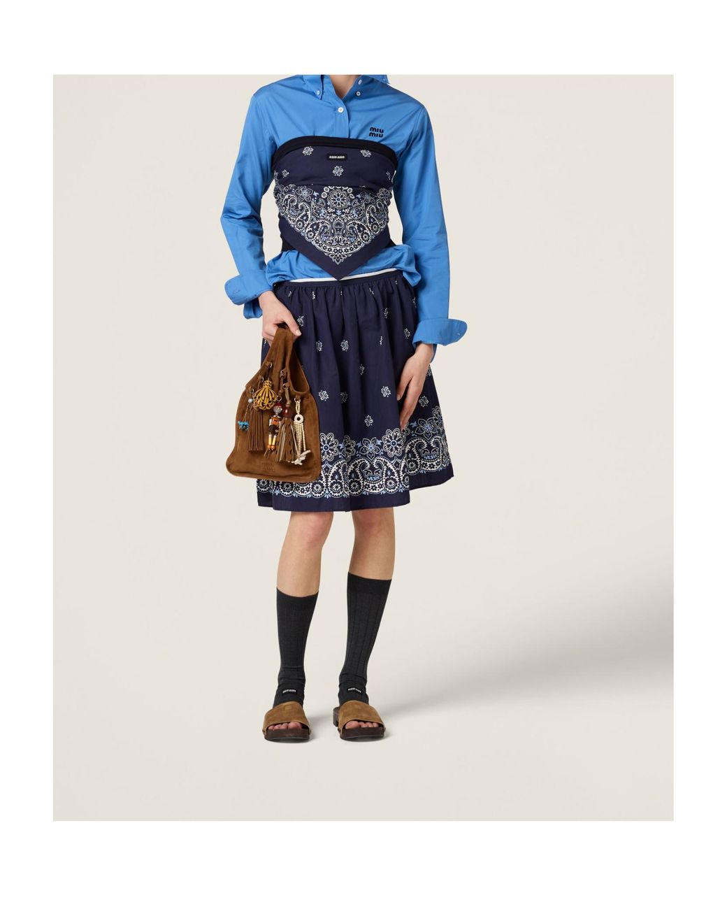 Miu Miu Blue Skirts