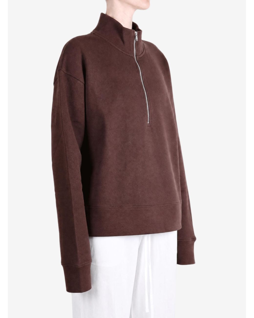Studio Nicholson Brown Long-Sleeved Pullover