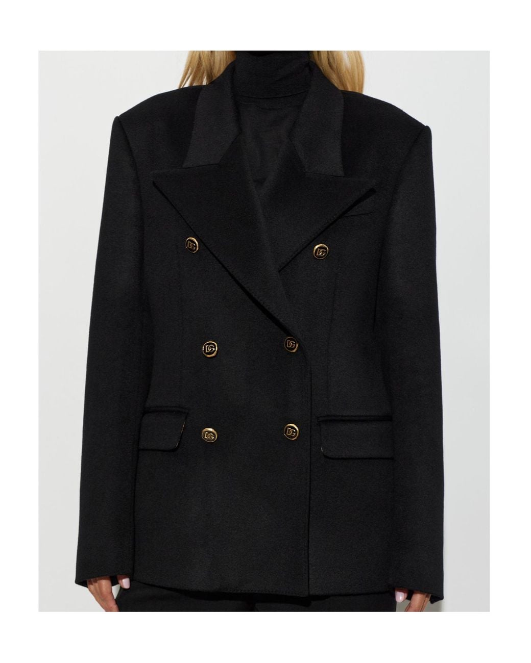 Dolce & Gabbana Black Double-Breasted Blazer