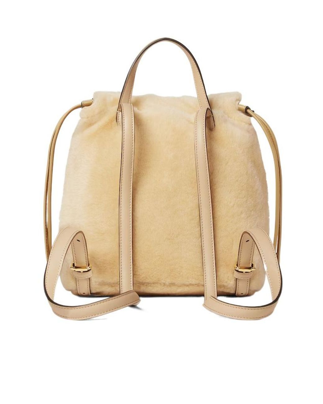 Fendi Natural Shearling Backpack