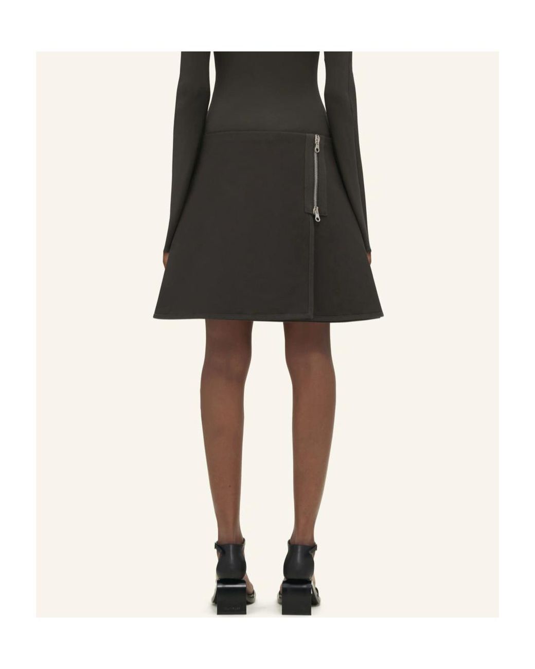 Courreges Black Courrèges Modular Mini Skirt