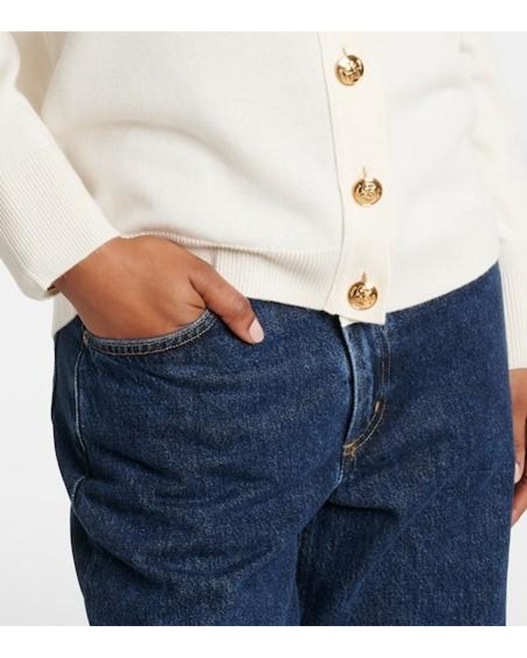 Blazé Milano White Wknitted Cardigan