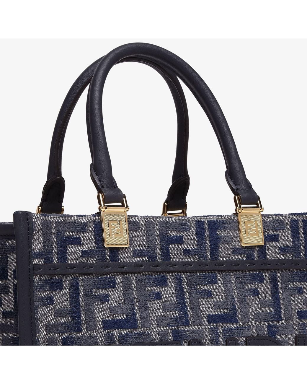 Fendi Blue Sunshine Small Shopper Bag
