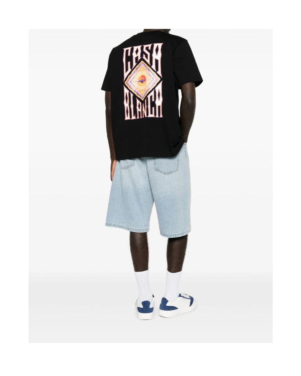 Casablanca Black Chestgraphic Shortsleeve Tee for men