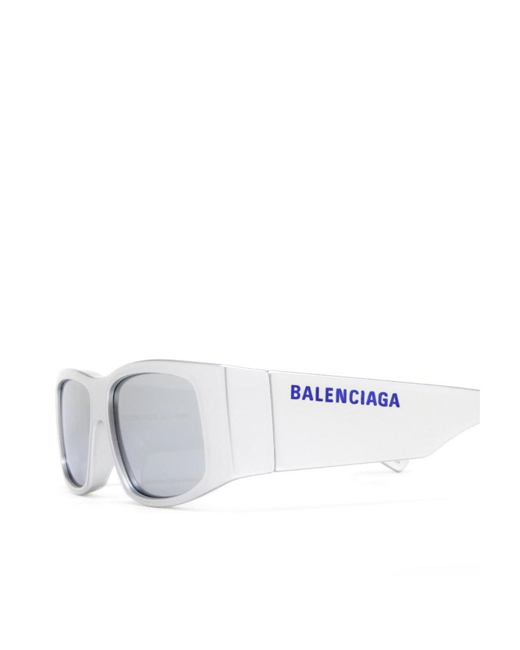 Balenciaga White Eyewear Rectangular Frame Sunglasses for men