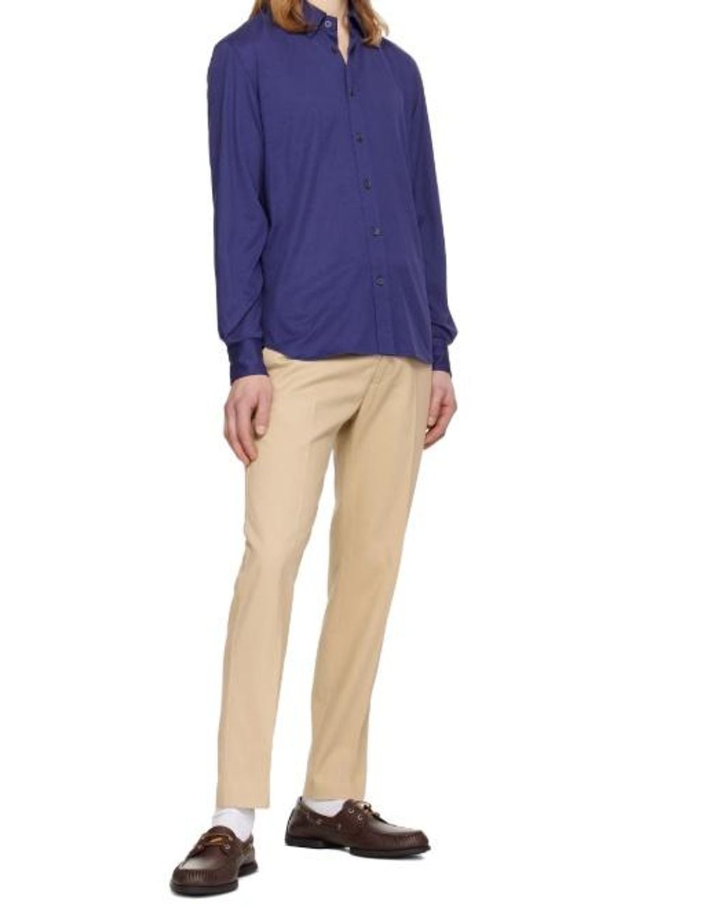 Tom Ford Blue Logo Shirt for men