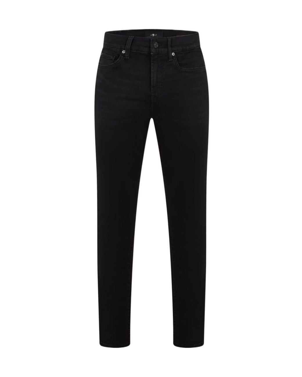 7 For All Mankind Black Stretch Jeans for men
