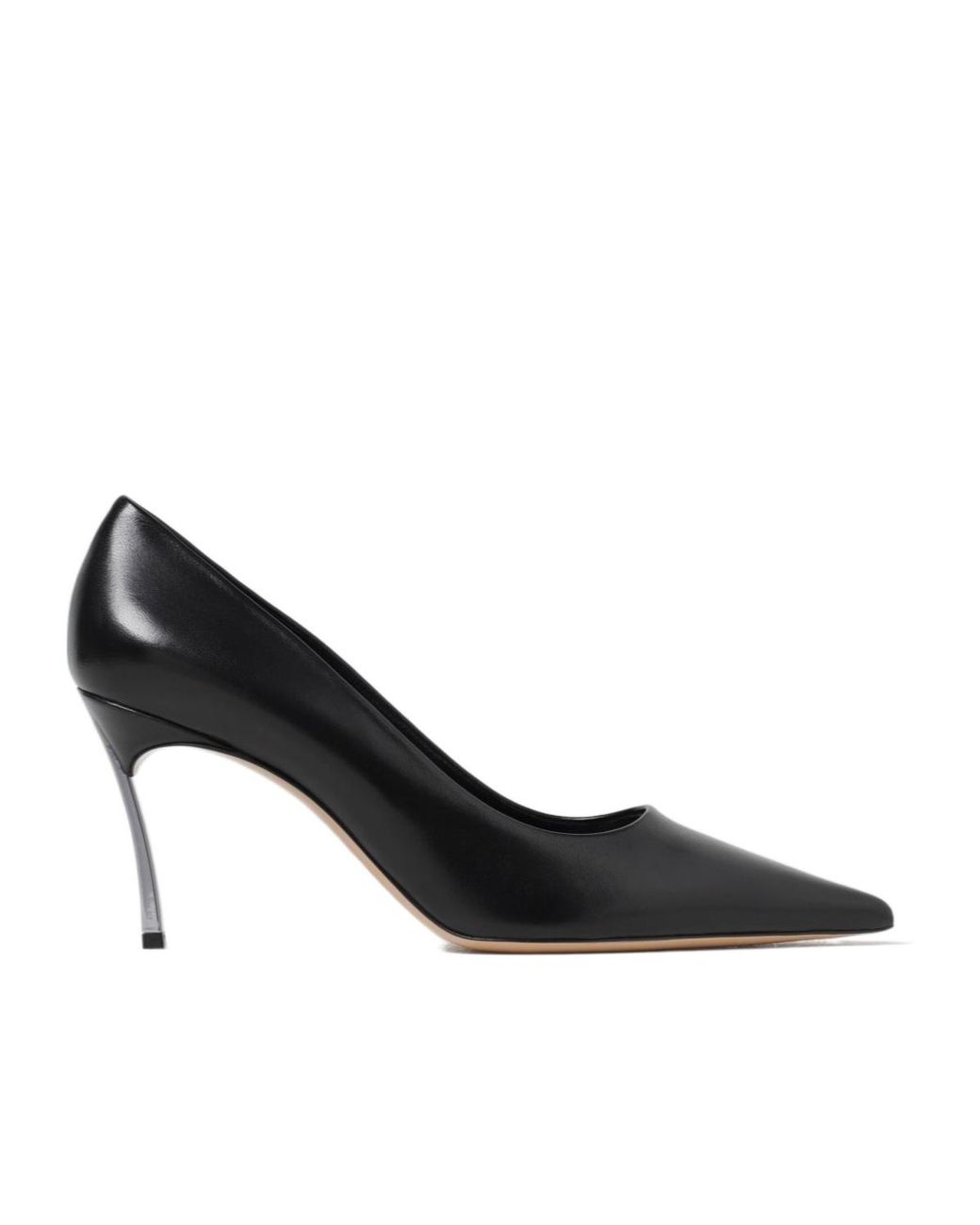 Casadei Black 80Mm Superblade Pointed-Toe Stiletto Pumps
