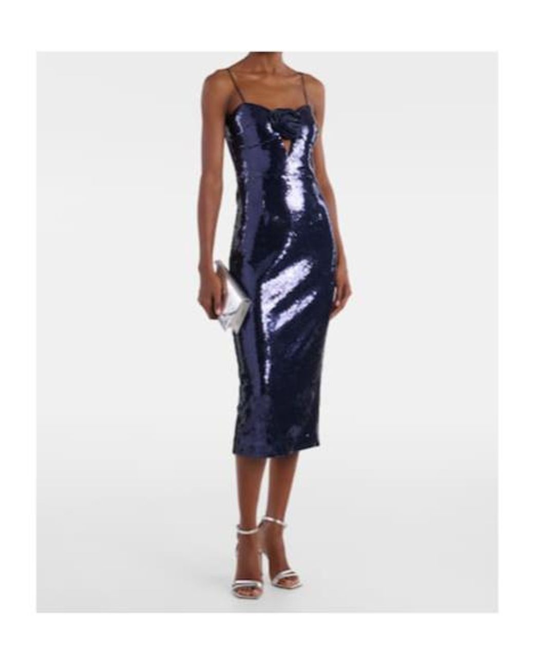 Rebecca Vallance Blue Sequined Gown