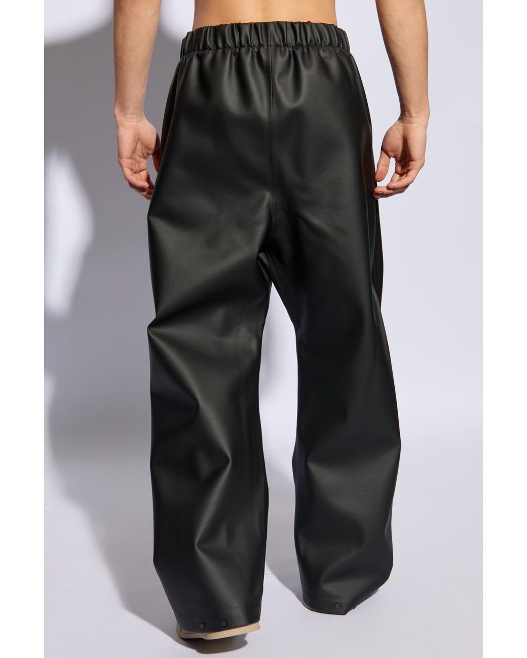 Fear Of God Gray Pleated Wide-Leg Drawstring Trousers for men