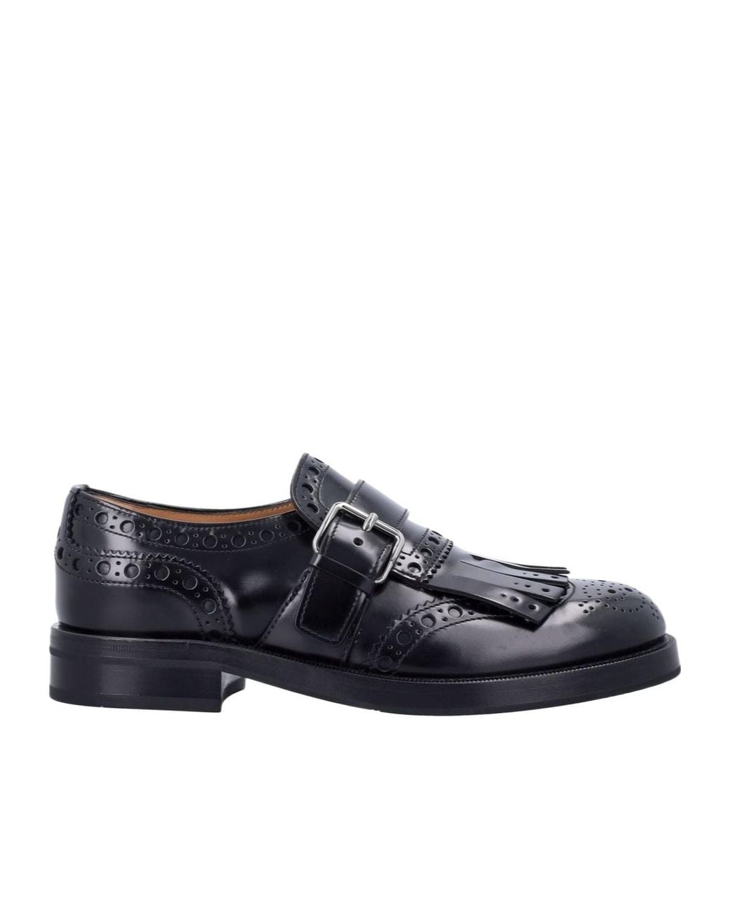 Church's Black Slip On Flat Shoes