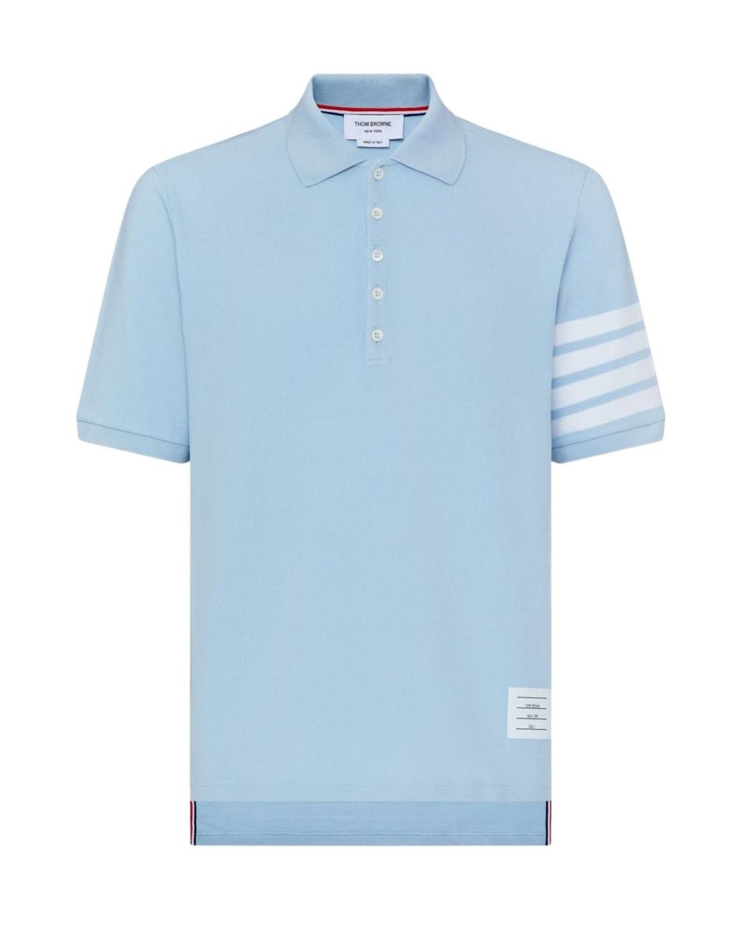 Thom Browne Blue Hector Bunny -Bar Polo Shirt for men