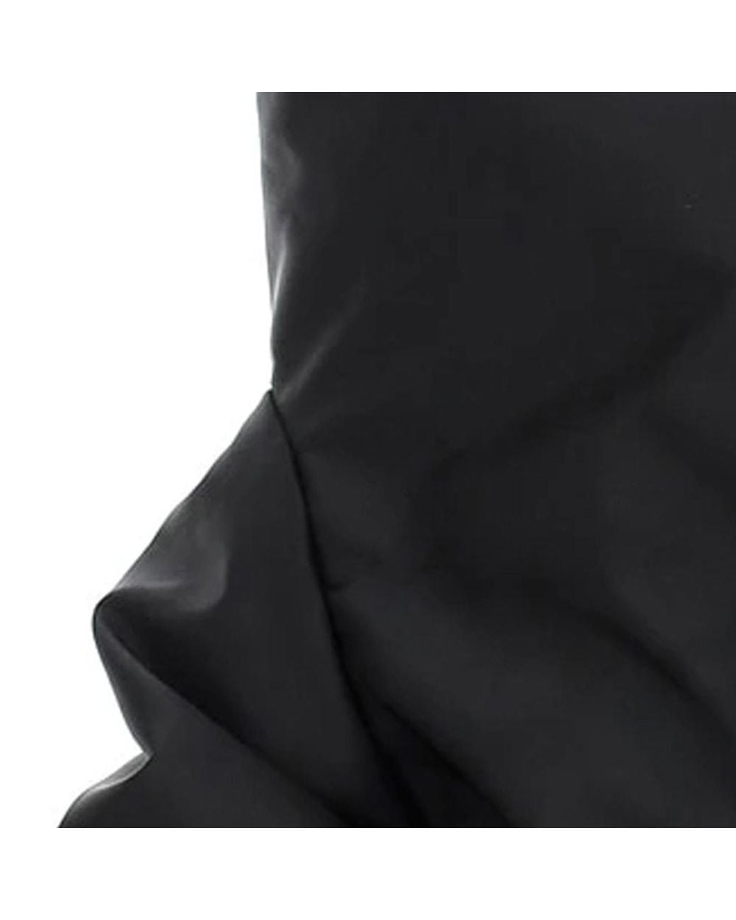 Prada Black Off-Shoulder Padded Re-Nylon Jacket