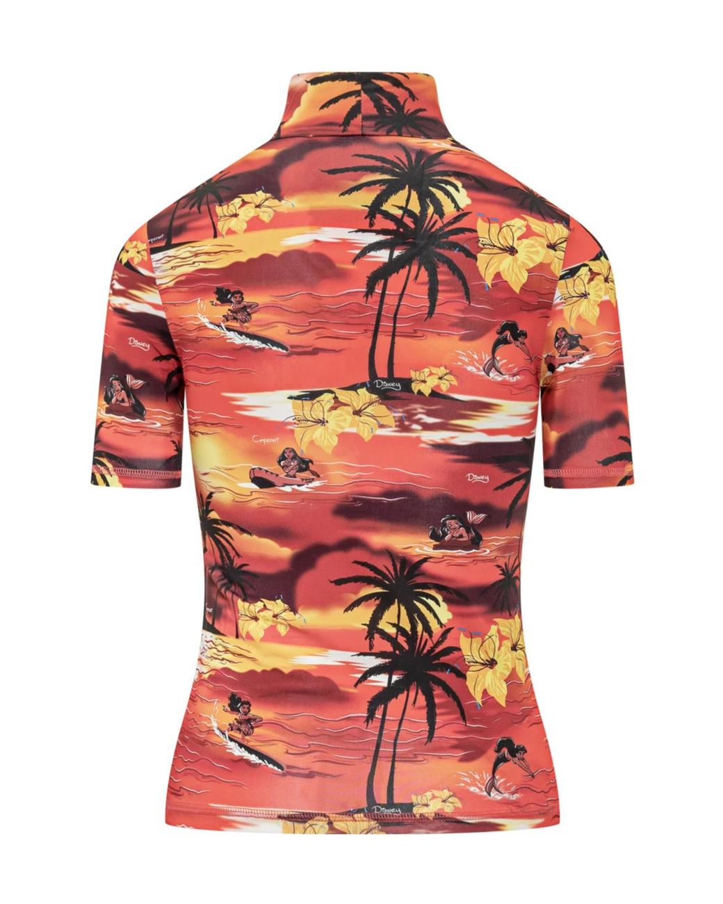 Coperni Red Turtleneck Printed T-Shirt