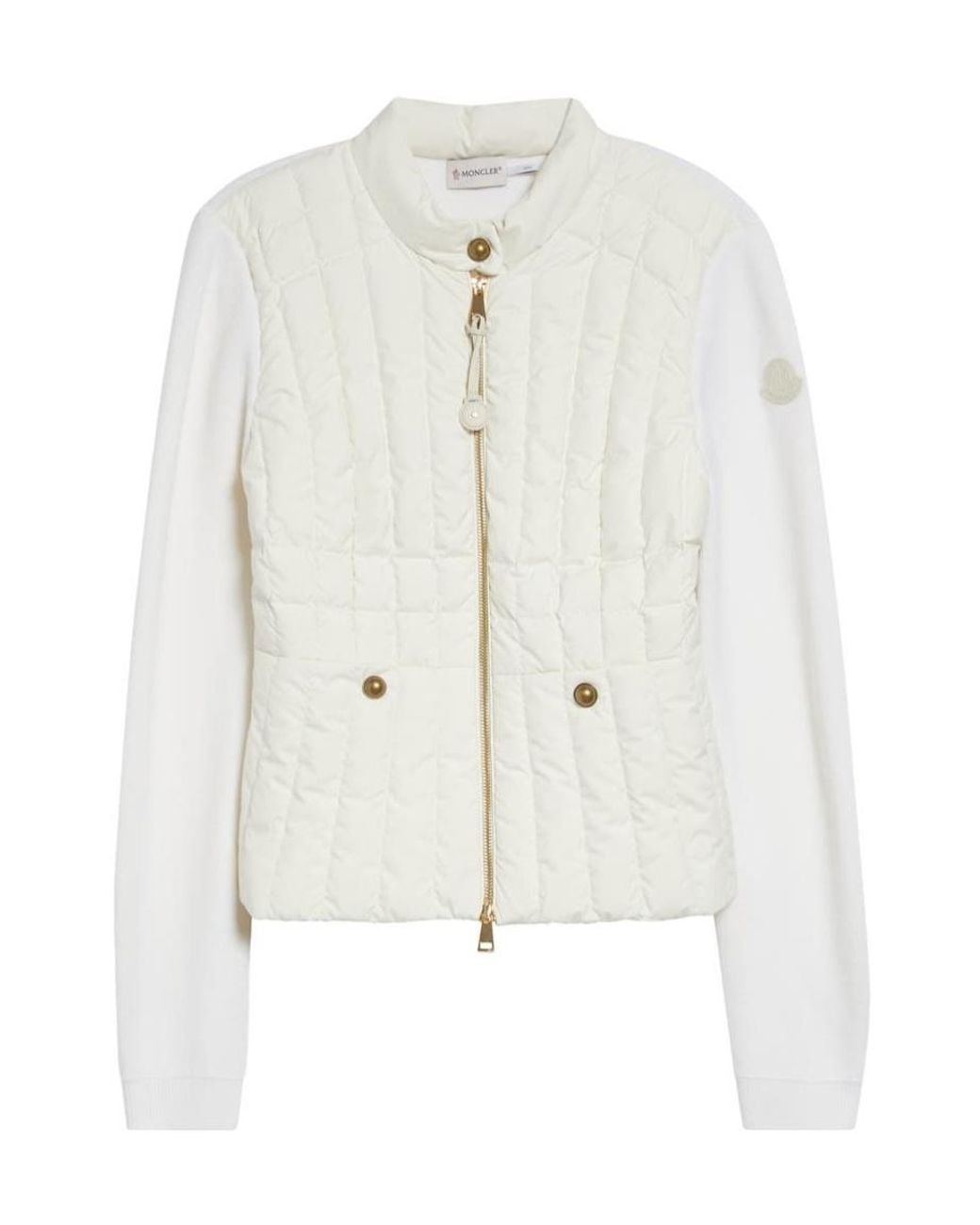 Moncler White Long-Sleeved Knitwear