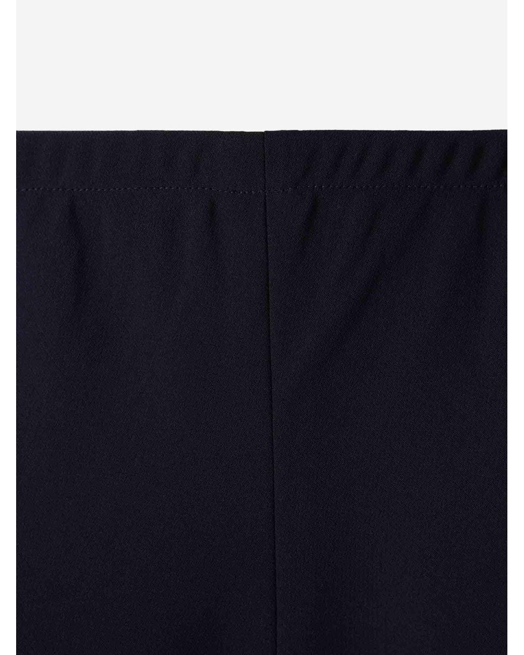 Nili Lotan Blue Wide-Leg Straight-Cut Trousers
