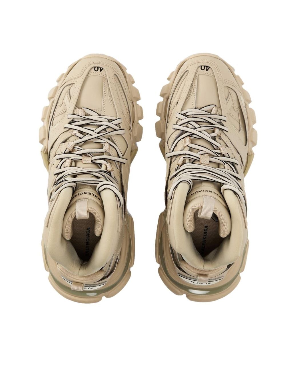 Balenciaga Natural Round-Toe Sneakers