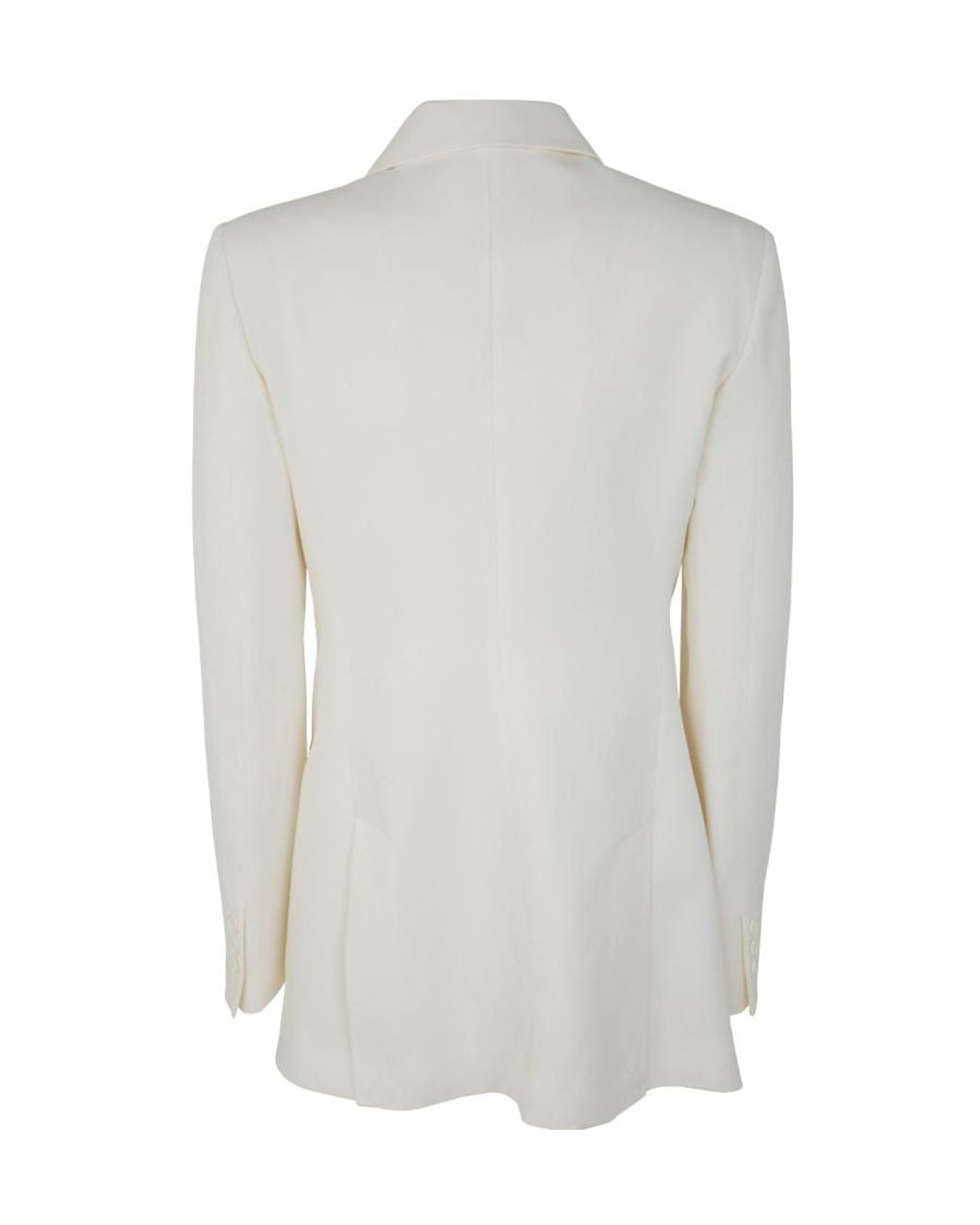 P.A.R.O.S.H. White Double-Breasted Blazer
