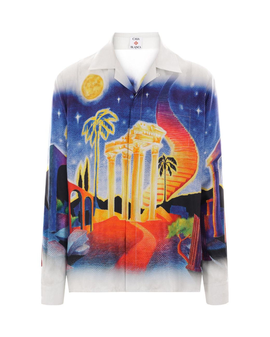 Casablanca Blue Midnight Acropolis Shirt for men