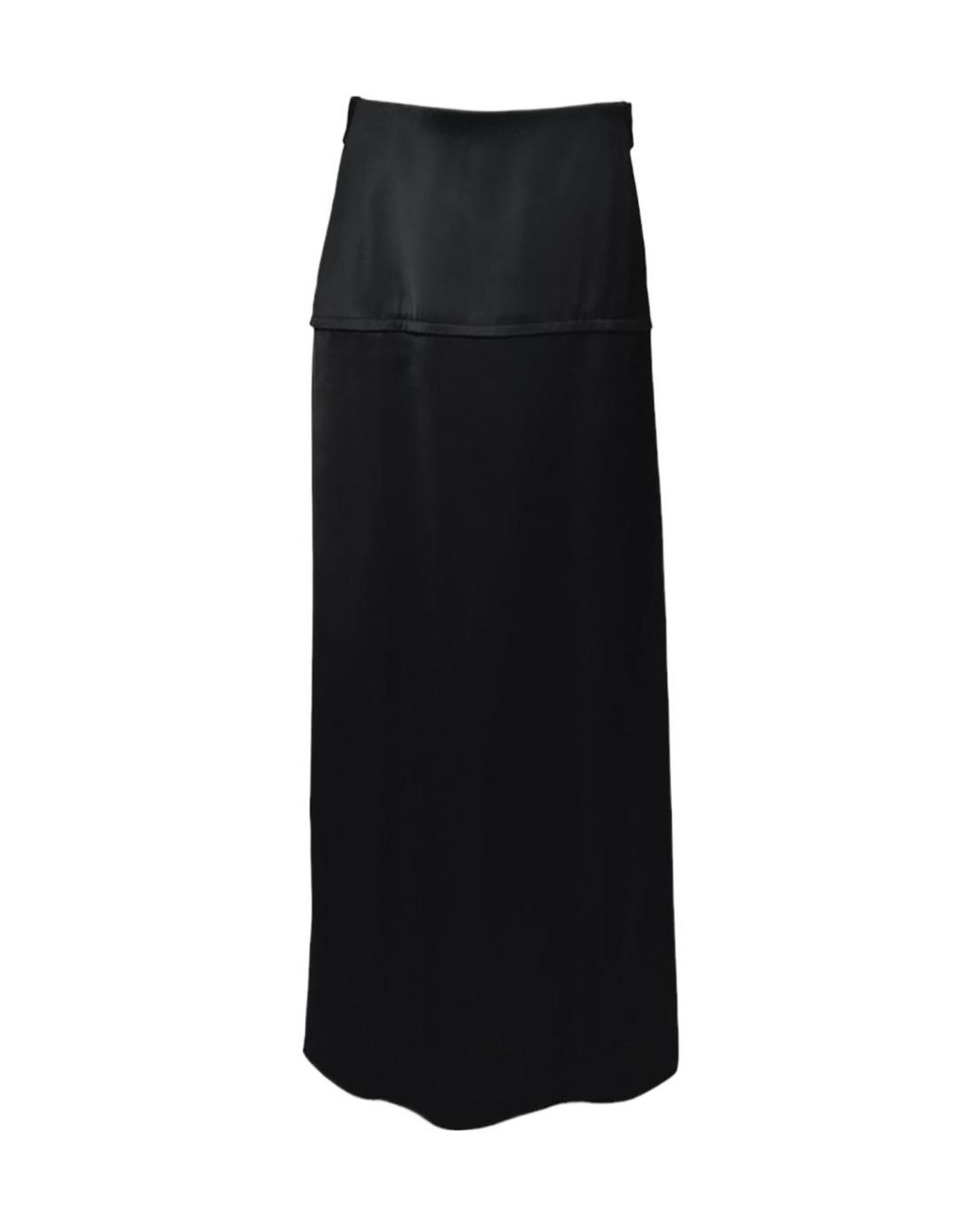 Jil Sander Black Floor-Length Straight Skirt