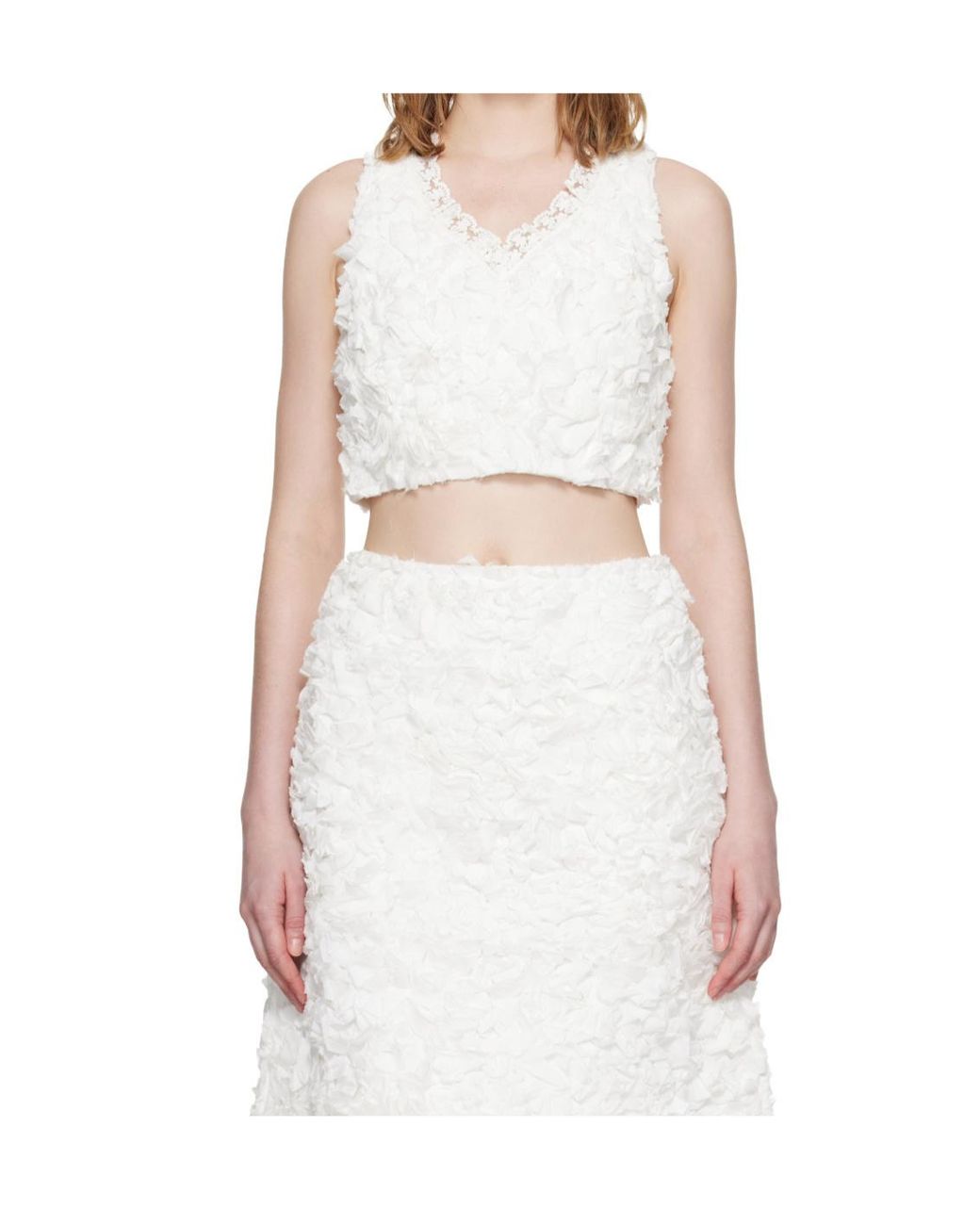 ShuShu/Tong White Sleeveless Top