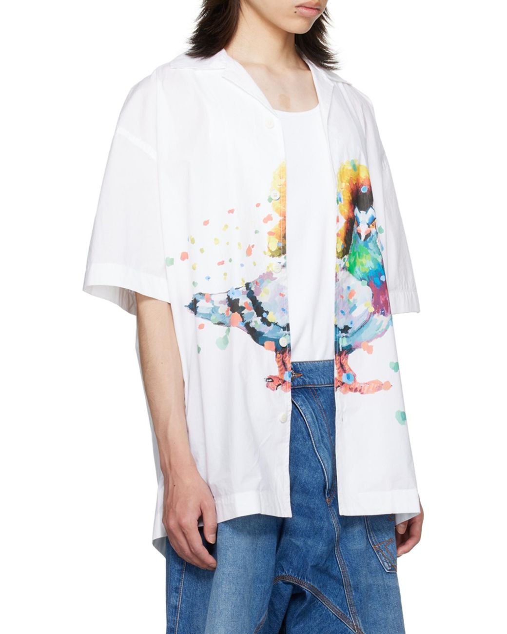 J.W. Anderson White Pigeon Cotton Shirt for men