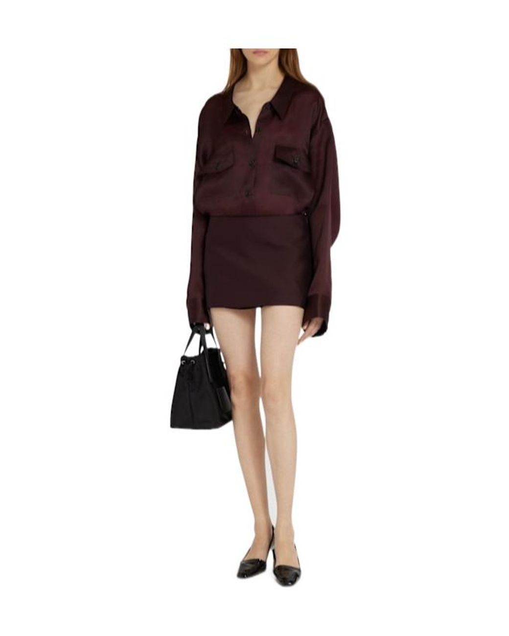 Khaite Purple Matteo Organza Shirt