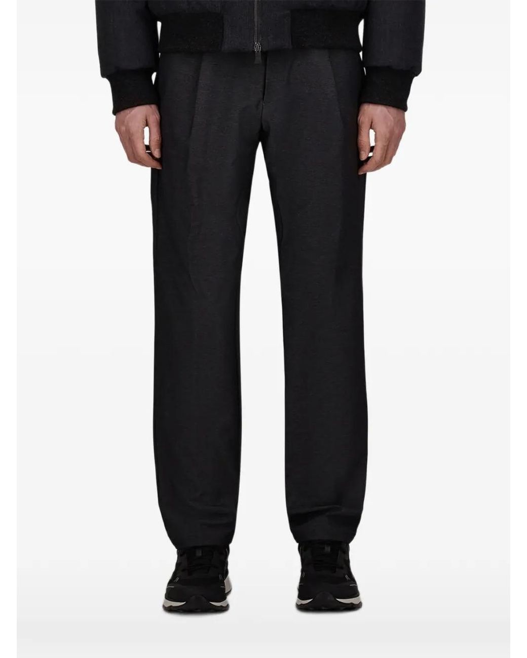 Herno Gray Logo Casual Pants for men
